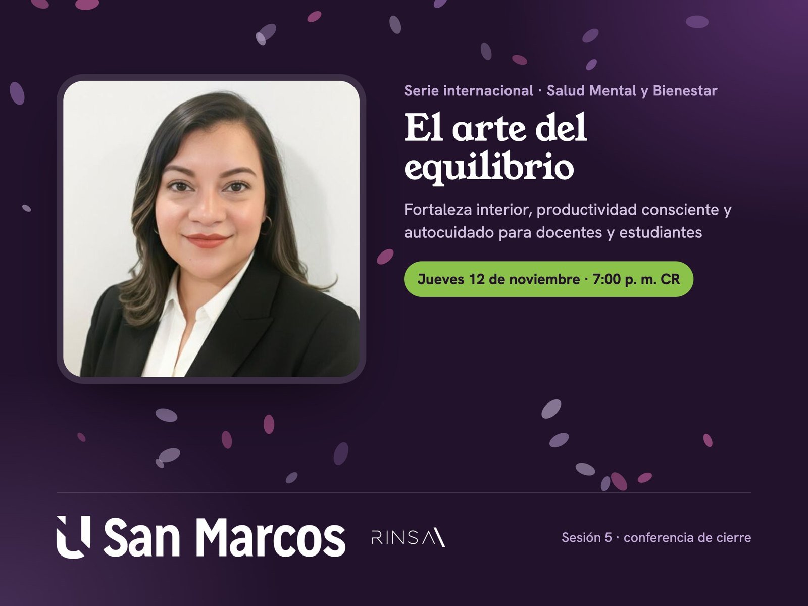 Conferencia de cierre de la serie «Salud Mental y Bienestar»
